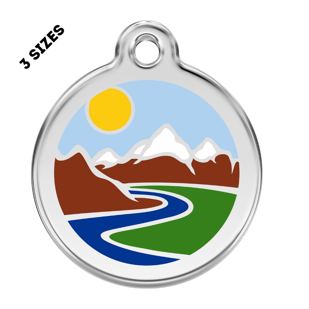 Mountains ID Pet Tag