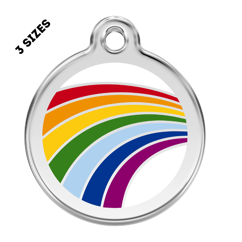 Rainbow Pet ID Tag