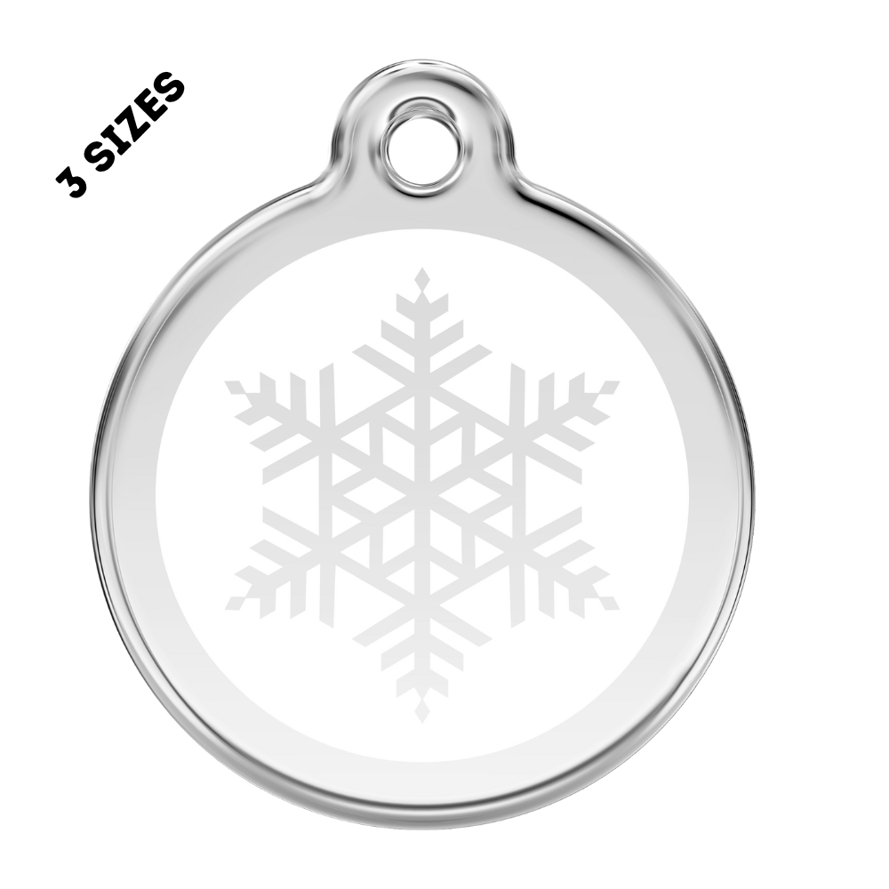 Snow Flake Pet tag