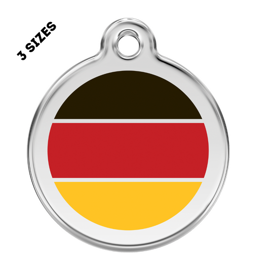 German Flag Pet ID Tag