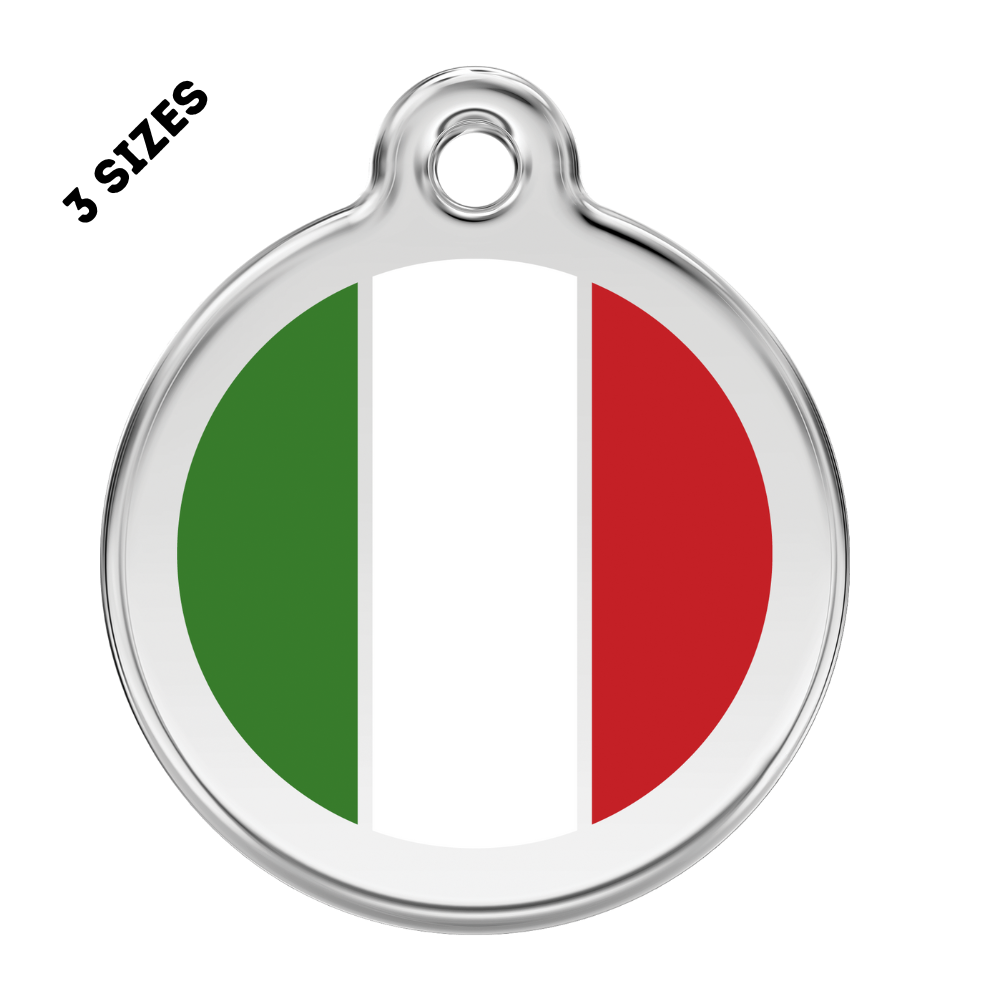 Italian Flag Pet ID Tag