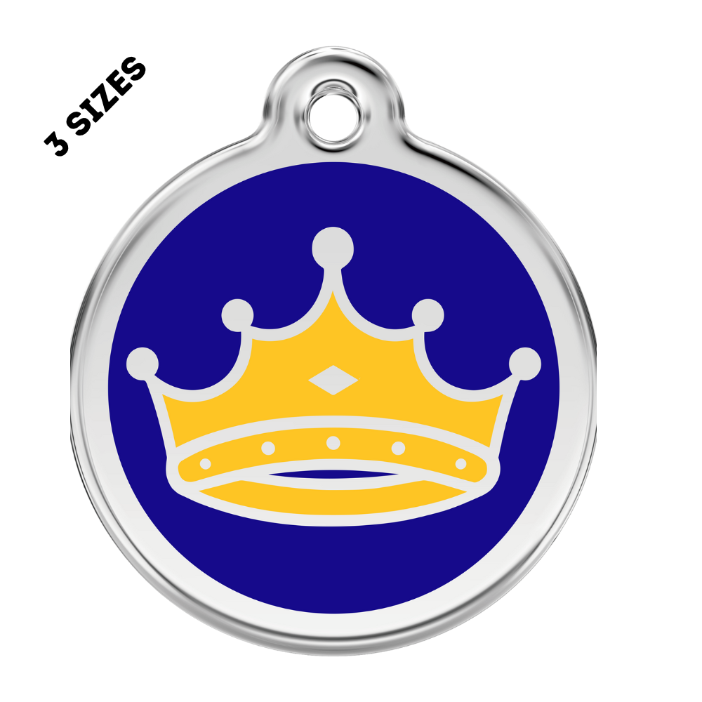 King's Crown Pet ID Tag