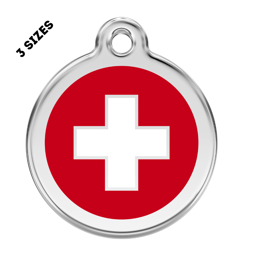 Swiss Cross Pet ID Tag